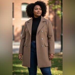 St. Andrew’s | Double Breasted Zephyr Wool Over Coat Size 14